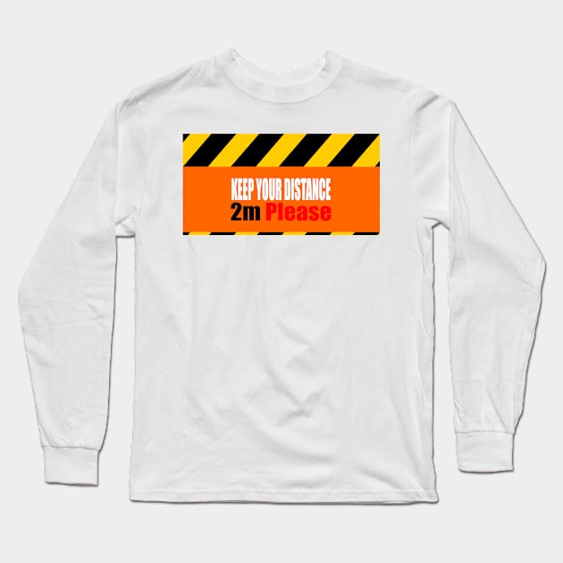 social distancing Long Sleeve T-Shirt by stephenignacio